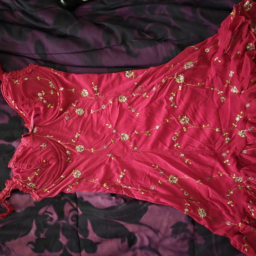 Sugar Thrillz Pink Floral Chemise